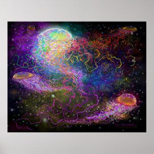 Space Fantasy Tentacle Poster