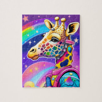Space Giraffe Quebra-cabeça