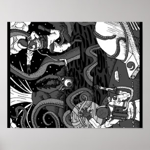 Space Kraken Poster
