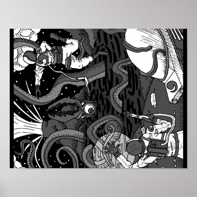 Space Kraken Poster (Frente)