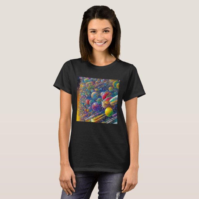 Space Race, mulheres negras T-shirt (Frente Completa)