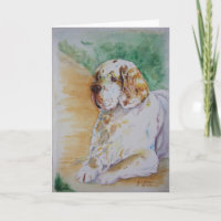 Spaniel de Clumber - meu cartão do amigo