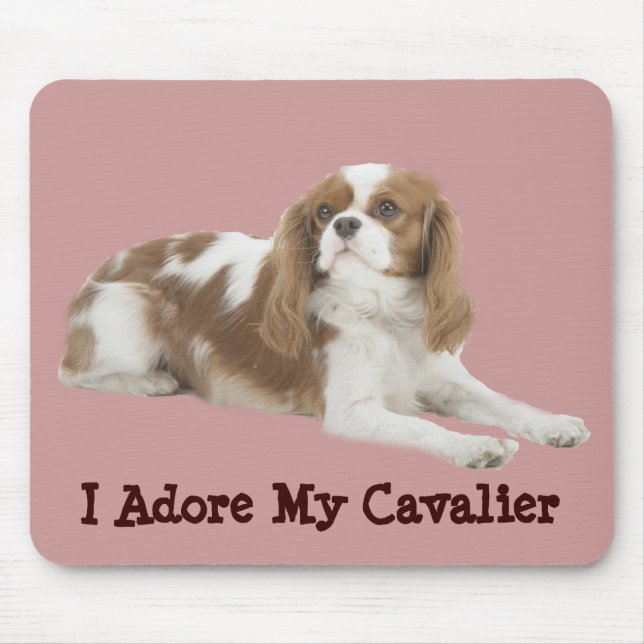 Spaniel de rei Charles descuidado Mousepad (Frente)