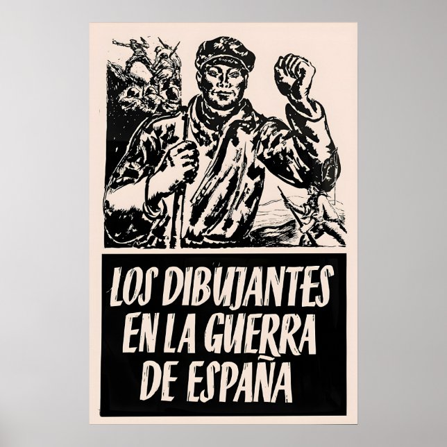 Spanish Civil War Propaganda Poster The artists (Frente)