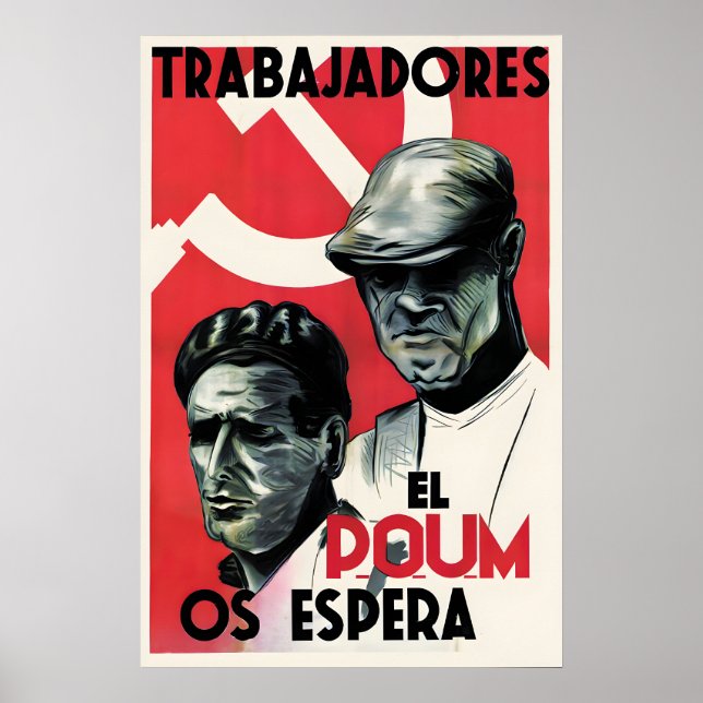 Spanish Civil War Propaganda Poster Workers, the (Frente)