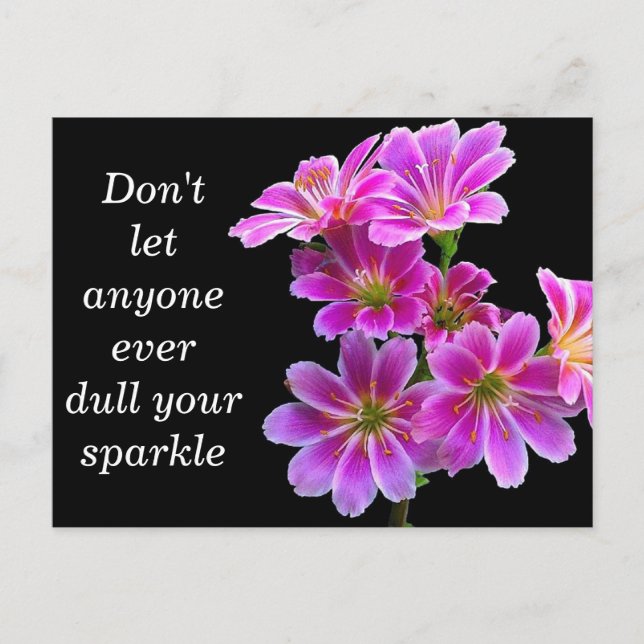 "Sparkle" - Cartão de Fotografia de Arte (Frente)