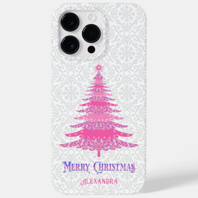 Sparkle de Nome Personalizado da Árvore de Natal R (Verso)
