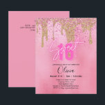 Sparkles Sweet16 Bonito Girly Pink 16th Birthday<br><div class="desc">Ei, pessoas de festas! Você está pronto para celebrar um aniversário muito especial? Basta ver a nossa coleção de convites para 16 anos doces, com um tema brilhante de brilho cor-de-rosa (faux) que irá dar o tom para a festa perfeita. Nossos convites são totalmente personalizáveis, de modo que você pode...</div>