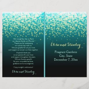 Sparkling ilumina-se na cerceta do céu, wedding o