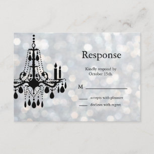 Sparkly Chandelier RSVP