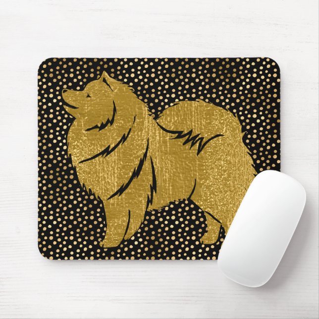 SPARKLY THANK LAPPHUND faux foil mousepad (Com mouse)