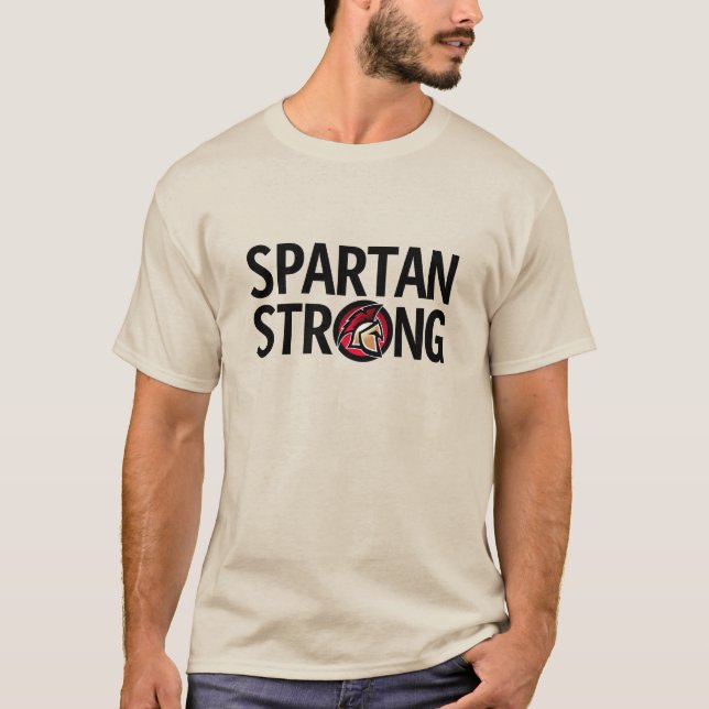 Spartan Strong. T-Shirt Personalizado (Frente)