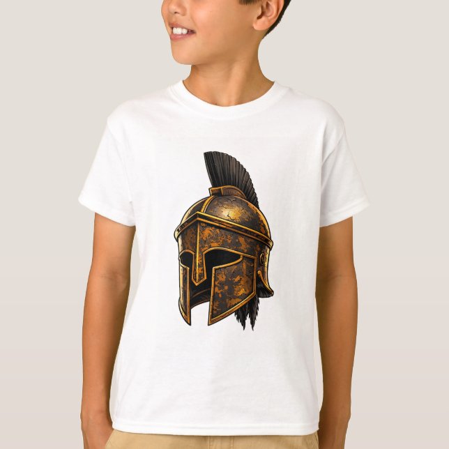 Spartan Warrior Helmet T-Shirt (Frente)