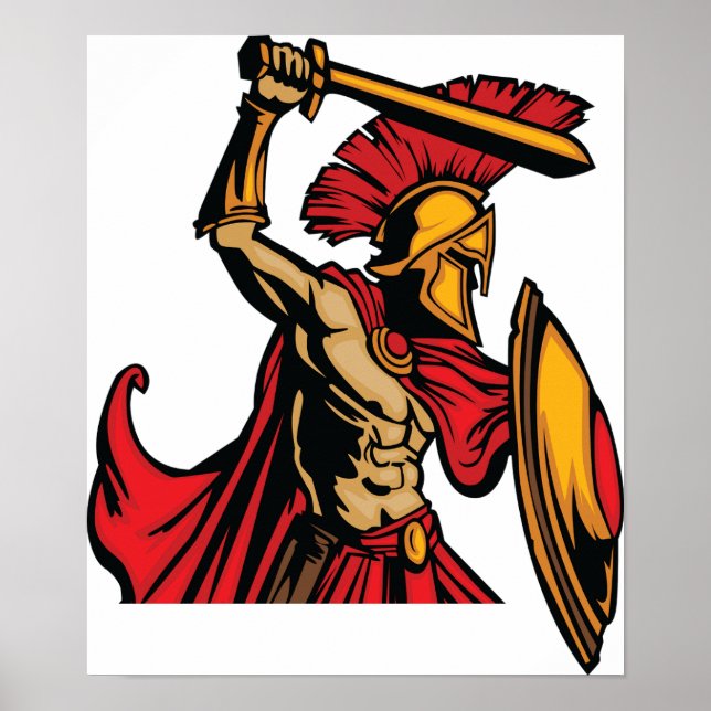 Spartan Warrior Poster (Frente)