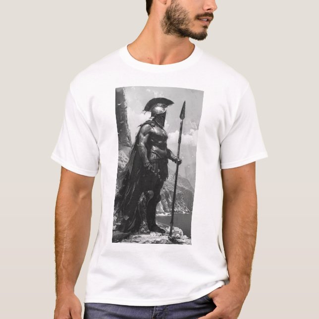 Spartan Warrior Sketch T-Shirt (Frente)