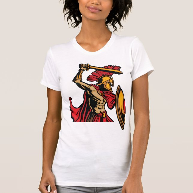 Spartan Warrior Womens T-Shirt (Frente)