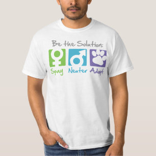 "Spay, neutralize, adote" o t-shirt