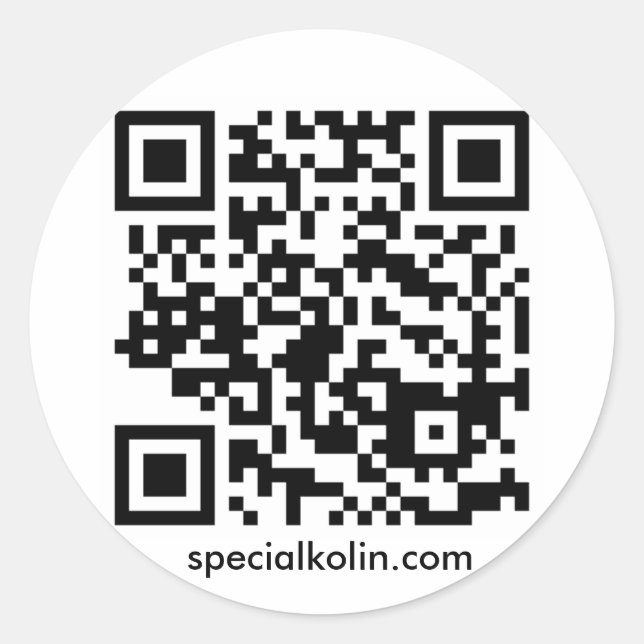 SpecialKolin.com Etiquetas de código QR! (Frente)
