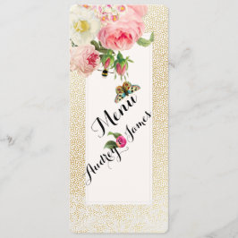 Speck/rosas Dourados de Faux do Menu PixDezines