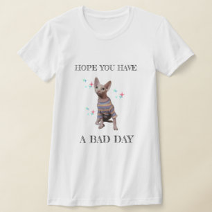 Sphynx Cat Engraçado T-Shirt