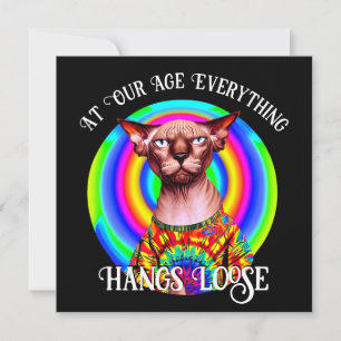 Sphynx Cat Sobre o Aniversário de Hill