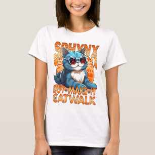 Sphynx, mas faça-o andar. T-shirts e toques