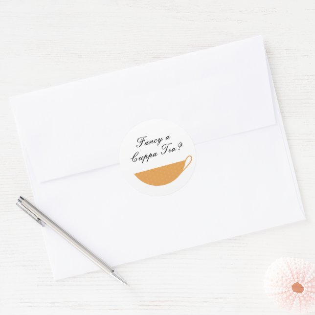 Spice Teacup Envelope Selo e Adesivo (Envelope)