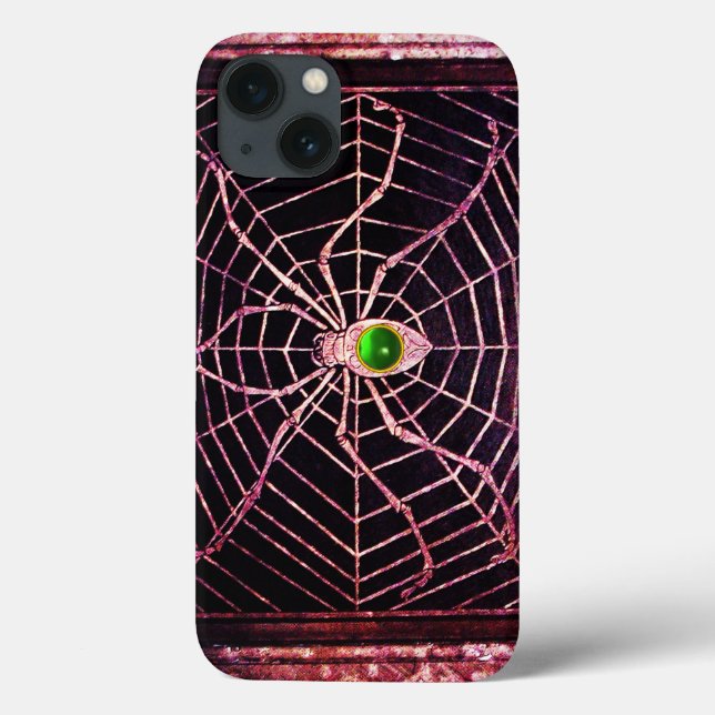SPIDER E WEB Green Emerald Gem,Preto (Verso)