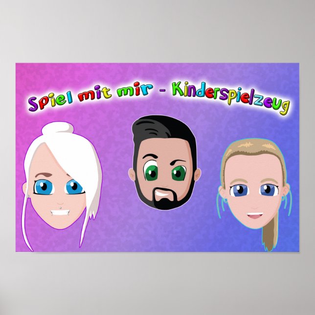 Spiel mit mir Kinderspielzeug Poster (Frente)