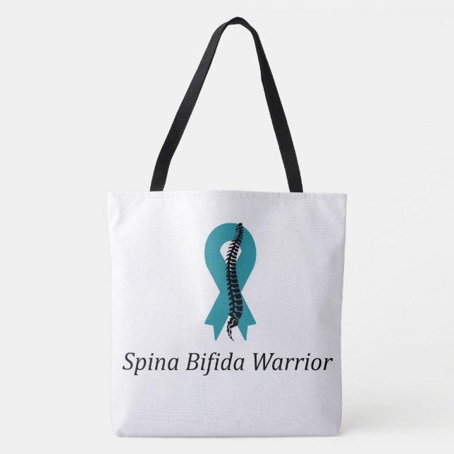 Spina Bifida Warrior Disability Friendly Tote Bag (Frente)