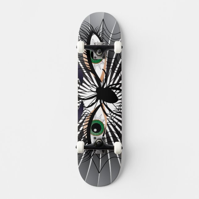 Spinnen - Frau skateboard (Frente)