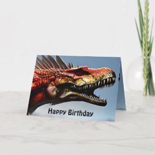 Spinossauro Assustador Dinossauro, Cartão de Anive