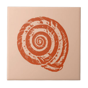 Spiral, Azulejo de cerâmica de coral claro