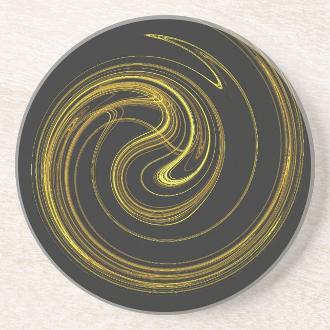 Spiral Série 1 — Porta copos 1 Dourada de cores (Frente)