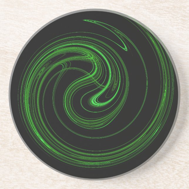 Spiral Série 1 — Porta copos verde 1 de cores (Frente)