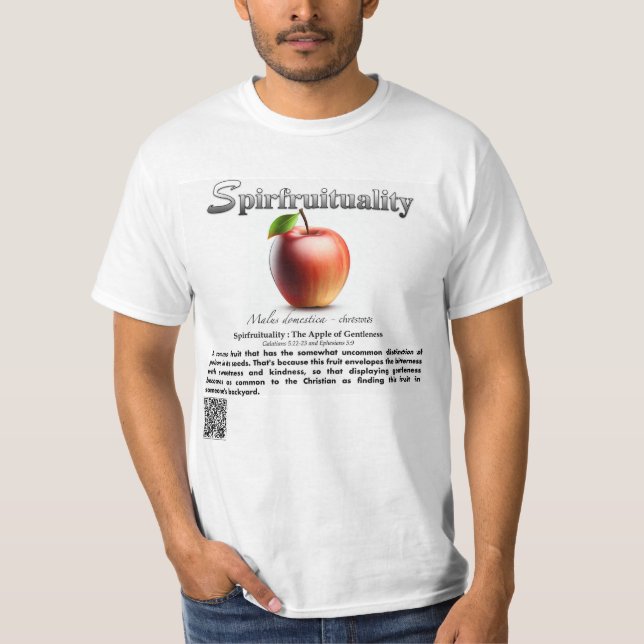 Spirfruituality : The Apple of Gentleness T-Shirt (Frente)