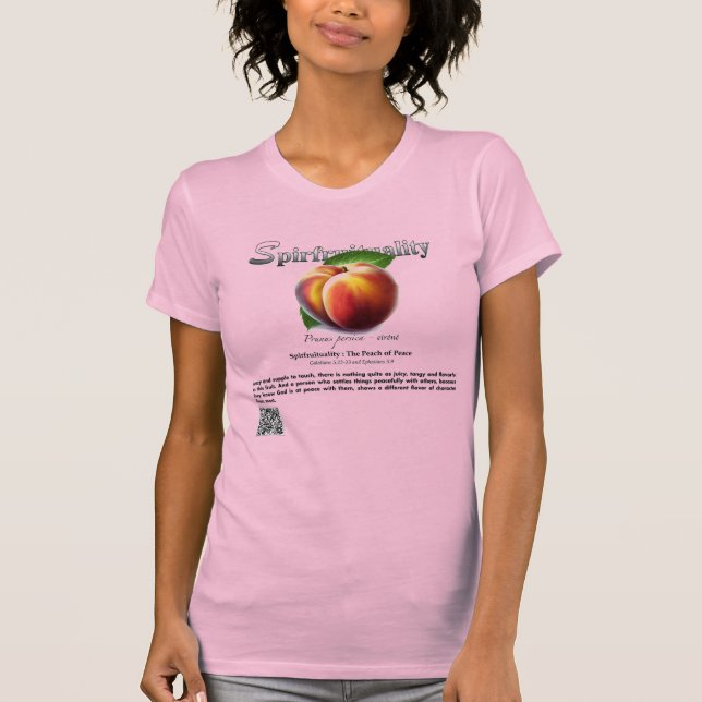 Spirfruituality : The Peach of Peace T-Shirt (Frente)