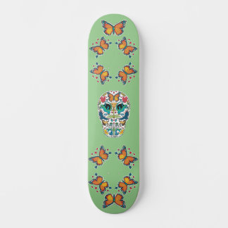 Spirit Animal Sugar Skull e Borboleta Skateboard