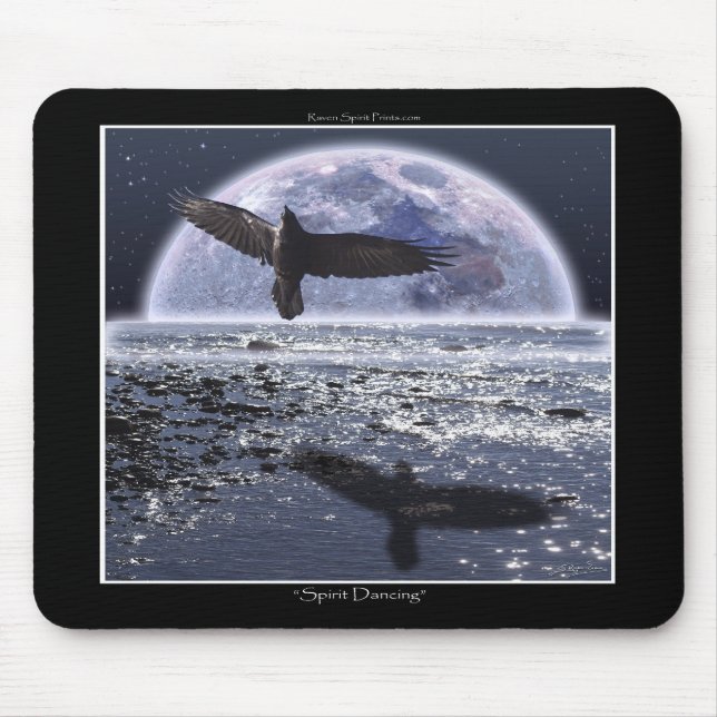 SPIRIT DANCING ~ Raven Art Mouse Pad (Frente)