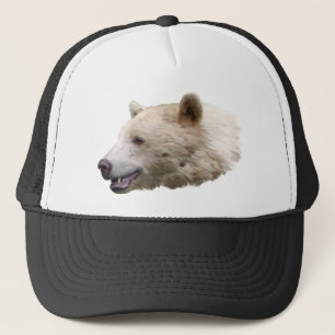 Spirit Kermode Bear Willife Art Trucker Boné