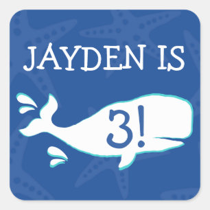 Splash de Baleia Autocolantes personalizados