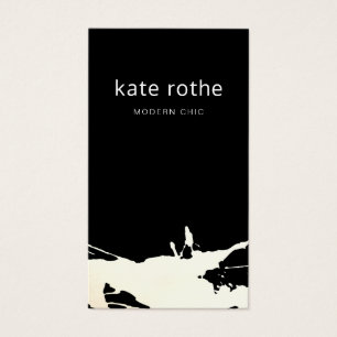 Splatter Abstrato branco preto moderno