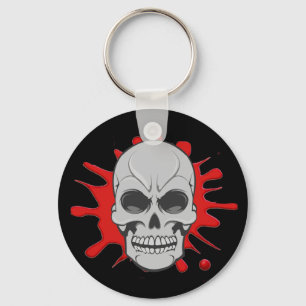 Splatter irritado do crânio & do sangue: Chaveiro
