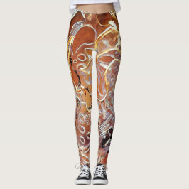 SplendidLee - Leggings de Impressão de Arte em Cic