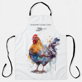 Splendor de Barnyard: Aquarela Hen, personalizada