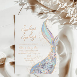 Splish Splash Smermaid Convite de Aniversário