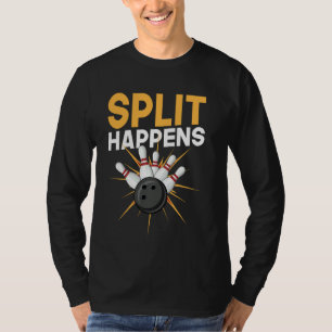 Split Acontece Boliche Camisa Engraçada Cone
