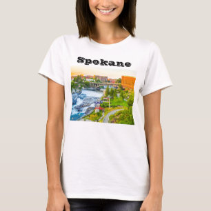 Spokane cai no t-shirt de Washington