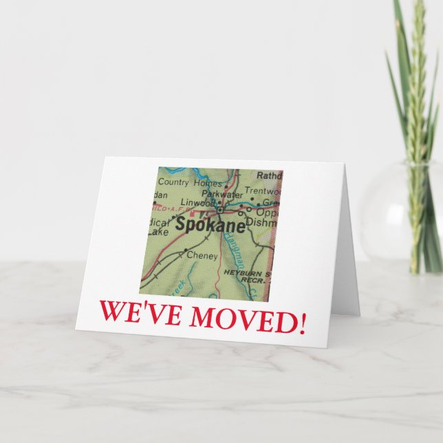 Spokane, movemos o anúncio do endereço (Frente)