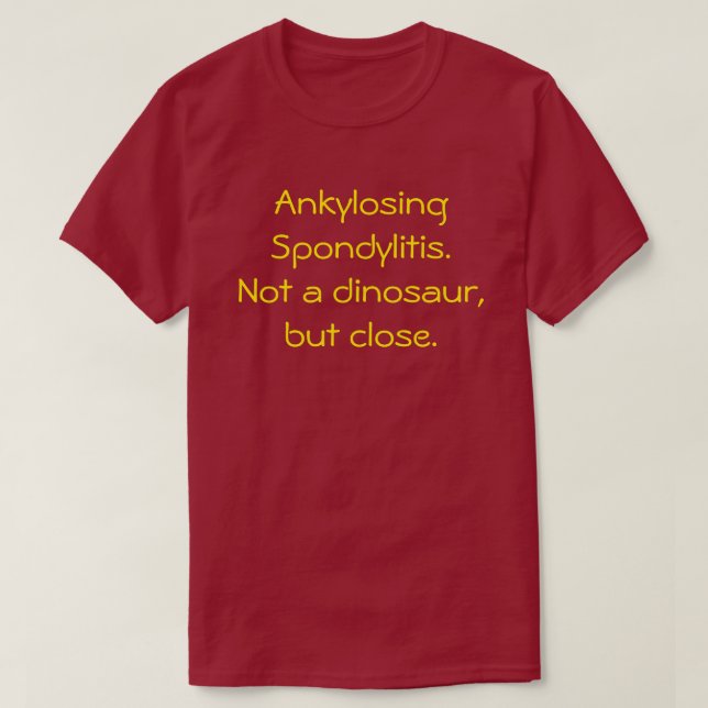 Spondylitis Ankylosing, não um t-shirt do (Frente do Design)